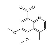 4-methyl-5,6-dimethoxy-8-nitroquinoline结构式