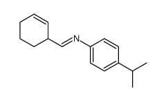 1-cyclohex-2-en-1-yl-N-(4-propan-2-ylphenyl)methanimine Structure