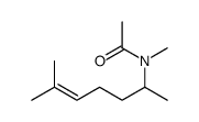 N-methyl-N-(6-methylhept-5-en-2-yl)acetamide Structure