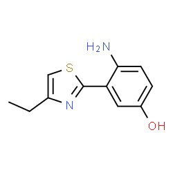 Phenol, 4-amino-3-(4-ethyl-2-thiazolyl)- (9CI)结构式