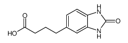 4-(2-oxo-2,3-dihydro-1H-benzoimidazol-5-yl)-butyric acid结构式
