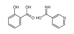 2-hydroxybenzoic acid,pyridine-3-carboxamide Structure