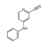 4-anilino-pyridine-2-carbonitrile结构式