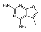 2,4-diamino-5-methyl-furo[2,3-d]pyrimidine Structure