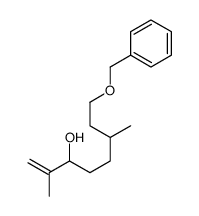 2,6-dimethyl-8-phenylmethoxyoct-1-en-3-ol结构式