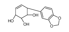 (1R,2R,3S,6S)-6-(1,3-benzodioxol-5-yl)cyclohex-4-ene-1,2,3-triol Structure