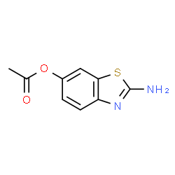 6-Benzothiazolol,2-amino-,acetate(ester)(9CI) structure