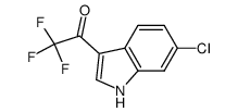 1-(6-chloro-1H-indol-3-yl)-2,2,2-trifluoroethanone Structure
