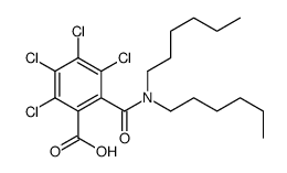 2,3,4,5-tetrachloro-6-(dihexylcarbamoyl)benzoic acid Structure