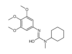 1-cyclohexyl-1-methyl-3-(3,4,5-trimethoxyphenyl)urea结构式