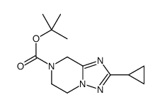 tert-butyl 2-cyclopropyl-6,8-dihydro-5H-[1,2,4]triazolo[1,5-a]pyrazine-7-carboxylate Structure