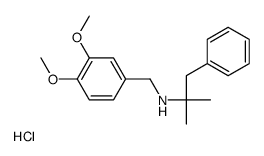 N-[(3,4-dimethoxyphenyl)methyl]-2-methyl-1-phenylpropan-2-amine,hydrochloride结构式