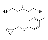 N'-(2-aminoethyl)ethane-1,2-diamine,2-[(4-methylphenoxy)methyl]oxirane结构式