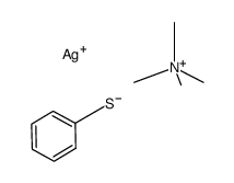 bis(tetramethylammonium) heptakis(benzenethiolato)pentaargentate(I) Structure