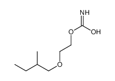 2-(2-Methylbutoxy)ethyl=carbamate结构式