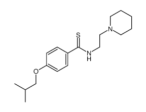 p-Isobutoxy-N-(2-piperidinoethyl)benzothioamide structure