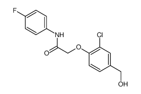 2-[2-CHLORO-4-(HYDROXYMETHYL)PHENOXY]-N-(4-FLUOROPHENYL)-ACETAMIDE结构式
