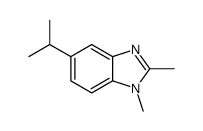 1H-Benzimidazole,1,2-dimethyl-5-(1-methylethyl)-(9CI)结构式