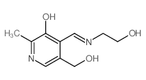 3-Pyridinemethanol,5-hydroxy-4-[[(2-hydroxyethyl)imino]methyl]-6-methyl-结构式