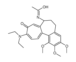 N-[(7S)-10-(diethylamino)-1,2,3-trimethoxy-9-oxo-6,7-dihydro-5H-benzo[a]heptalen-7-yl]acetamide结构式