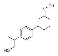 2-[4-[(3E)-3-hydroxyiminocyclohexyl]phenyl]propan-1-ol Structure