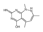 8-amino-1,3,5-trimethyl-2H-pyrimido[4,5-c]diazepin-6-one结构式