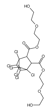 bis[2-(2-hydroxyethoxy)ethyl] 1,2,3,4,7,7-hexachlorobicyclo[2.2.1]hept-2-ene-5,6-dicarboxylate结构式