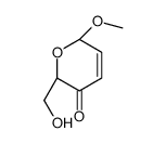 (2S,6S)-6-(hydroxymethyl)-2-methoxy-2H-pyran-5-one结构式