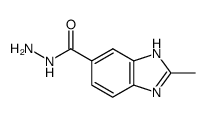 1H-Benzimidazole-5-carboxylicacid,2-methyl-,hydrazide(9CI)结构式