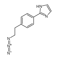 2-[4-(2-azidoethyl)phenyl]-1H-imidazole结构式