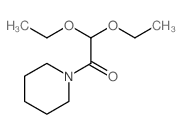Ethanone,2,2-diethoxy-1-(1-piperidinyl)- Structure
