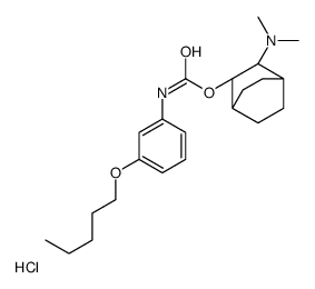 [(2S,3S)-2-(dimethylamino)-3-bicyclo[2.2.2]octanyl] N-(3-pentoxyphenyl)carbamate,hydrochloride Structure