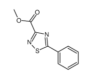 methyl 5-phenyl-1,2,4-thiadiazole-3-carboxylate structure