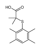 2-methyl-2-(2,3,5,6-tetramethylphenyl)sulfanylpropanoic acid结构式