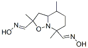 2,4,7-Trimethyl-3,3a,4,5,6,7-hexahydro-2H-isoxazolo[2,3-a]pyridine-2,7-dicarbaldehyde dioxime结构式