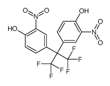 4-[1,1,1,3,3,3-hexafluoro-2-(4-hydroxy-3-nitrophenyl)propan-2-yl]-2-nitrophenol Structure