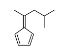 5-(1,3-Dimethylbutylidene)-1,3-cyclopentadiene Structure