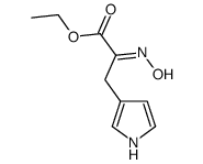 Ethyl (2Z)-2-(hydroxyimino)-3-(1H-pyrrol-3-yl)propanoate structure