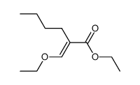ethyl α-(ethoxymethylene)caproate Structure