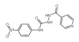3-(4-nitrophenyl)-1-(pyridine-4-carbonylamino)urea结构式