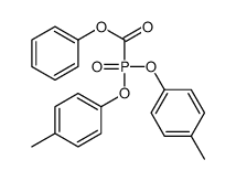 phenyl bis(4-methylphenoxy)phosphorylformate Structure