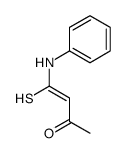 4-anilino-4-sulfanylbut-3-en-2-one Structure