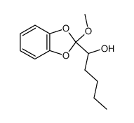 1-(2'-methoxy-1',3'-benzodioxol-2'-yl)pentan-1-ol结构式