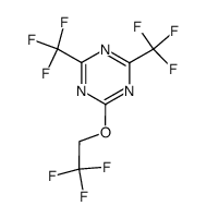 2-(2,2,2-trifluoroethoxy)-4,6-bis(trifluoromethyl)-1,3,5-triazine结构式