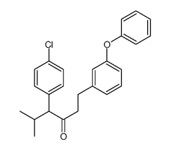 4-(4-chlorophenyl)-5-methyl-1-(3-phenoxyphenyl)hexan-3-one结构式
