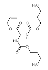 prop-2-enyl 2,2-bis(butoxycarbonylamino)acetate结构式