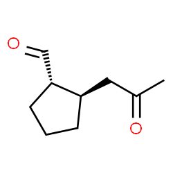 Cyclopentanecarboxaldehyde, 2-(2-oxopropyl)-, (1S,2R)- (9CI)结构式