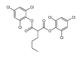 bis(2,4,6-trichlorophenyl) 2-butylpropanedioate结构式