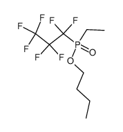 butyl ethyl(heptafluoropropyl)phosphinate结构式