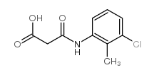 3-(3-chloro-2-methylanilino)-3-oxopropanoic acid结构式